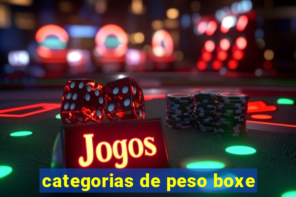 categorias de peso boxe